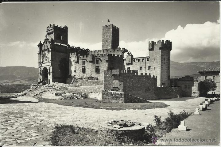 Postales: ANTIGUA POSTAL DE PAMPLONA CASTILLO DE JAVIER - Foto 1