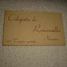 Postales: COLEGIATA DE RONCESVALLES . NAVARRA . CONTIENE 9 TARJETAS POSTALES . HAUSER Y MENET