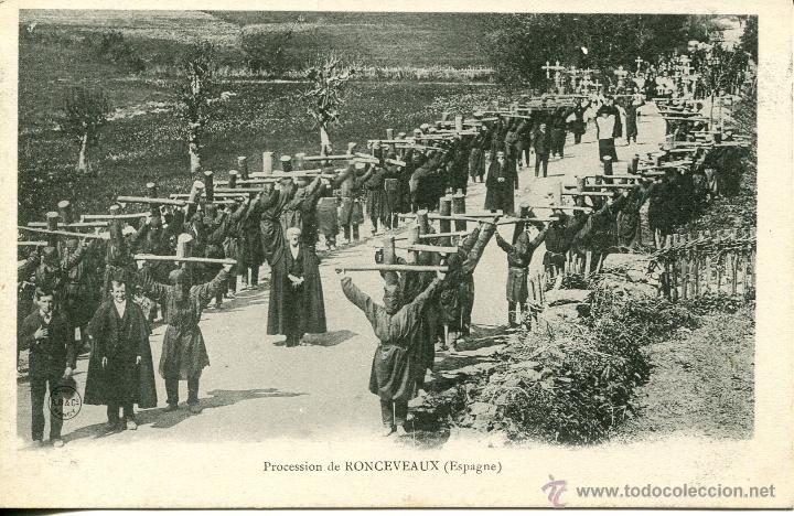 Postales: RONCESVALLES-PROCESI&Oacute;N-RARA. - Foto 1