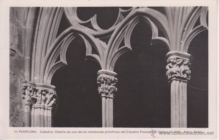 Postales: (79) PAMPLONA. CATEDRAL. VENTANAL - Foto 1