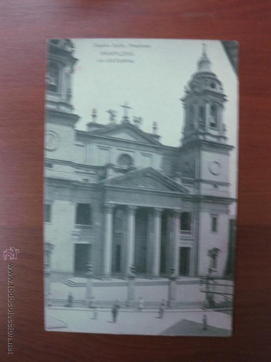 Postales: POSTAL. PAMPLONA. LA CATEDRAL. EUSEBIO RUBIO , PAMPLONA. - Foto 1