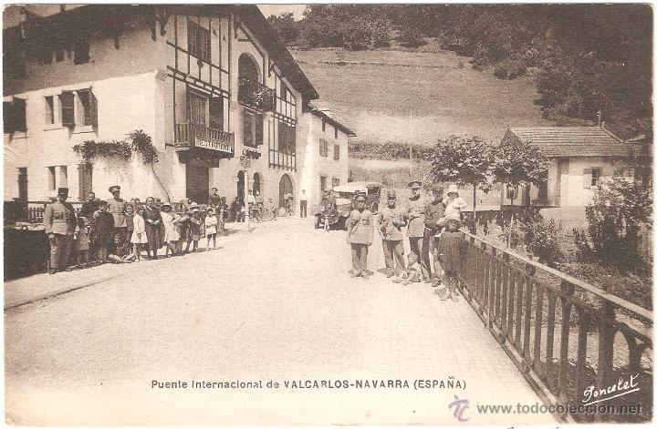 Postales: VALCARLOS PUENTE INTERNACIONAL NAVARRA - Foto 2