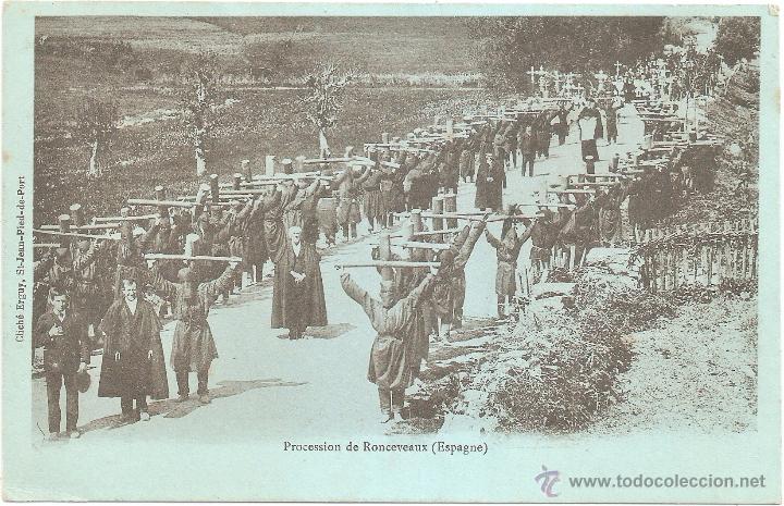 Postales: PROCESION DE RONCESVALLES - Foto 1