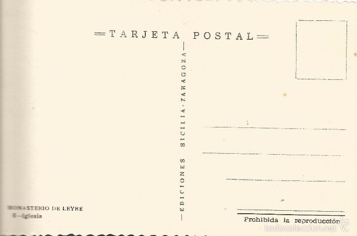 Postales: :::: N548 - POSTAL - MONASTERIO DE LEYRE - IGLESIA - Foto 2