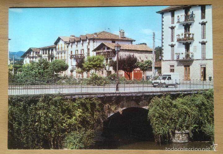 Postales: ELIZONDO - PUENTE SOBRE EL RIO BAZTAN - Foto 1
