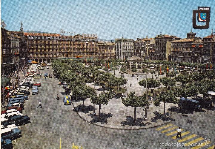 Postales: n&ordm; 30 Pamplona plaza del Castillo (sin circular) - Foto 1
