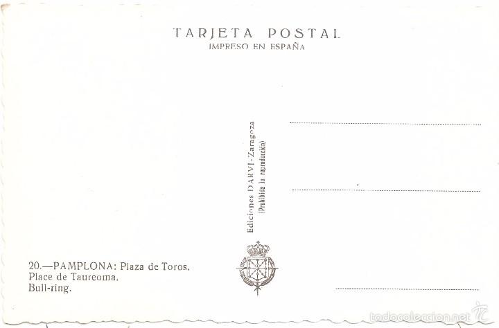 Postales: PAMPLONA PLAZA DE TOROS - Foto 2