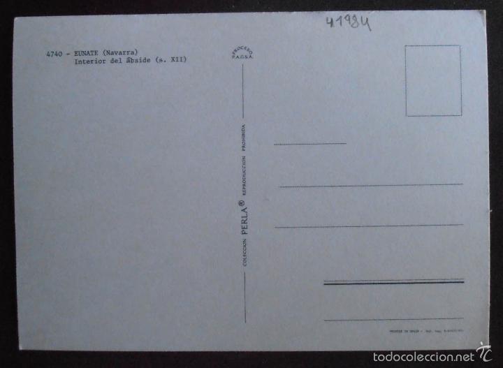 Postales: (41984)POSTAL SIN CIRCULAR,&ldquo;INTERIOR DEL &Aacute;BSIDE&rdquo;,EUNATE,NAVARRA,NAVARRA - Foto 2