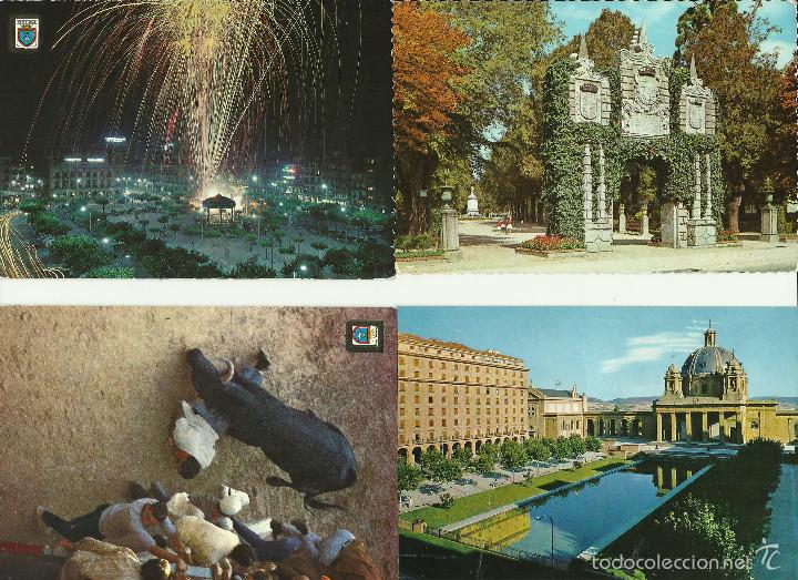 Postales: 4 POSTALES  ANTIGUAS  CIRCULADAS DE PAMPLONA - Foto 1