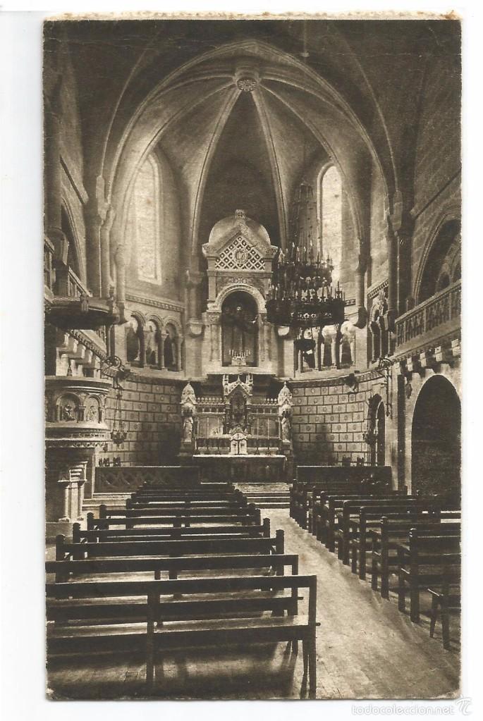 Postales: CASTILLO DE JAVIER .- INTERIOR BASILICA .- EDICION HAB - Foto 1