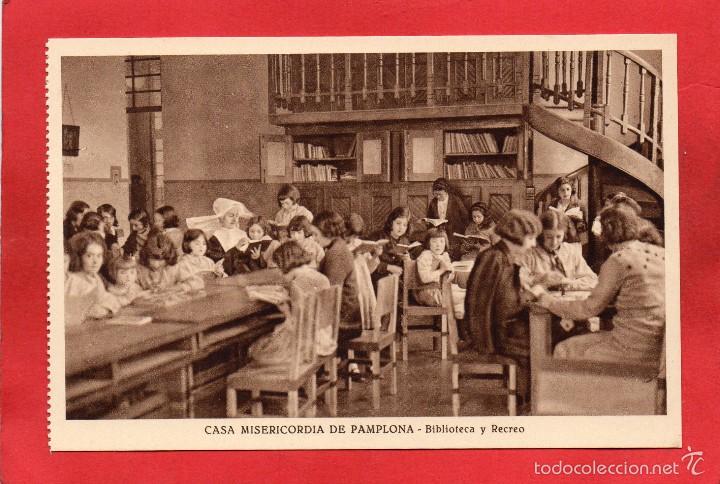Postales: pamplona. casa misericordia. biblioteca - Foto 1