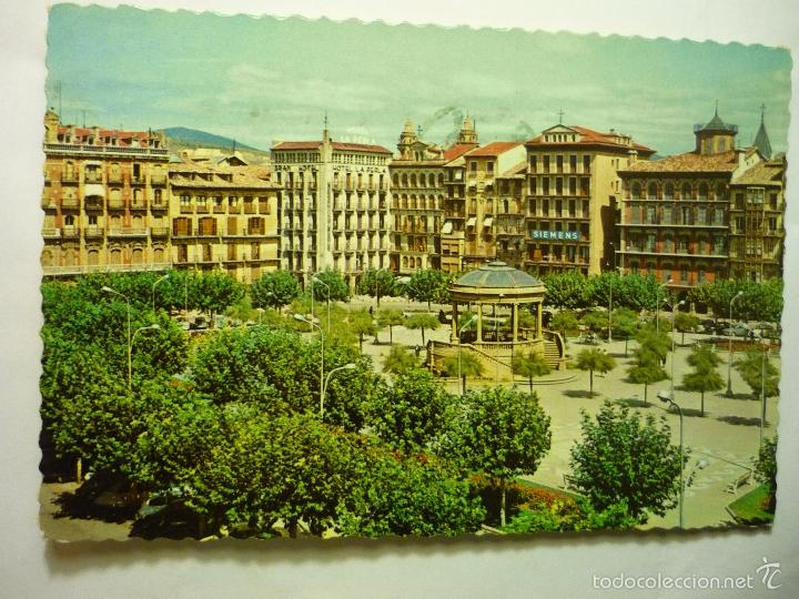Postales: postal pamplona - pl.castillo circulada cm - Foto 1
