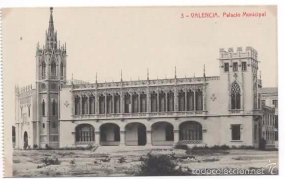 Postales: VALENCIA. PALACIO MUNICIPAL. THOMAS. SIN CIRCULAR - Foto 1