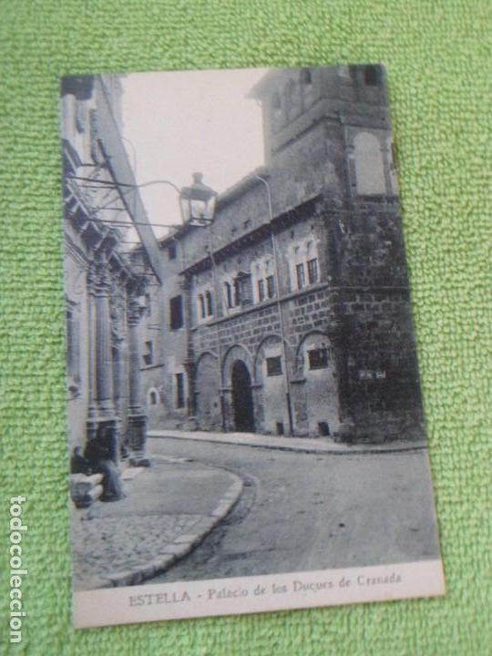 Postales: ANTIGUA POSTAL DE ESTELLA - NAVARRA - PALACIO DE LOS DUQUES DE GRANADA - SIN CIRCULAR - Foto 1