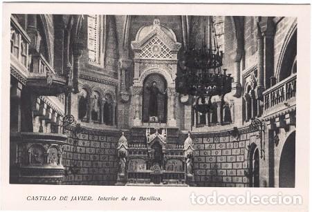 Postales: Castillo de Javier.- Interior de la Bas&iacute;lica - Foto 1