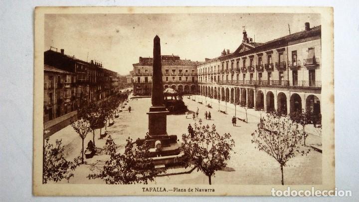 Postales: POSTAL TAFALLA - PLAZA DE NAVARRA, SIN CIRCULAR - Foto 1