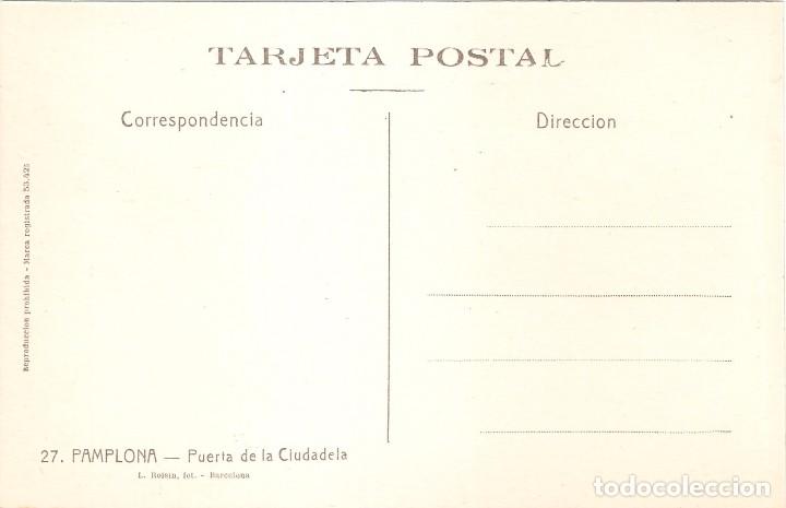 Postales: PAMPLONA PUERTA DE LA CIUDADELA - Foto 2