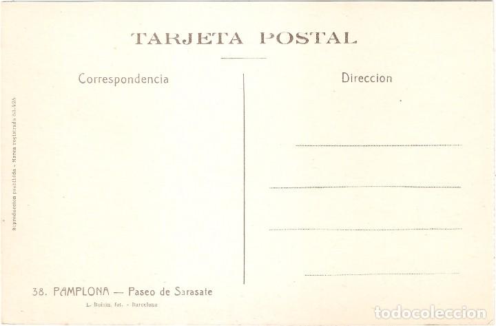 Postales: PAMPLONA PASEO DE SARASATE - Foto 2