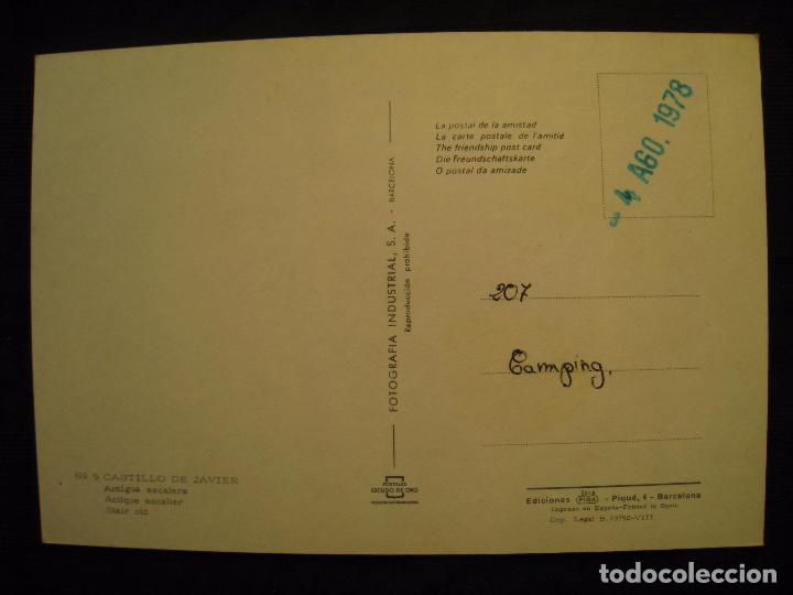 Postales: POSTAL CASTILLO DE JAVIER - ANTIGUA ESCALERA. - Foto 3