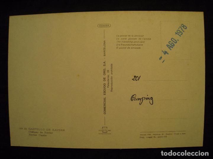 Postales: POSTAL CASTILLO DE XAVIER. - Foto 3