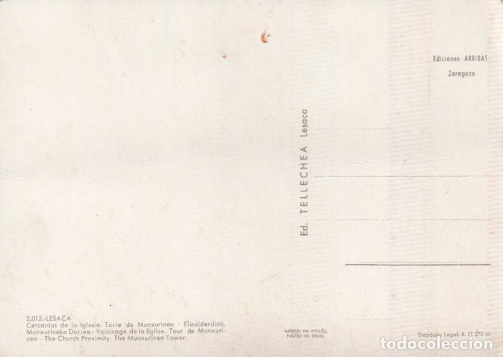 Postales: LESACA CERCANIAS DE LA IGLESIA  TORRE DE MUNXURINEA - Foto 2