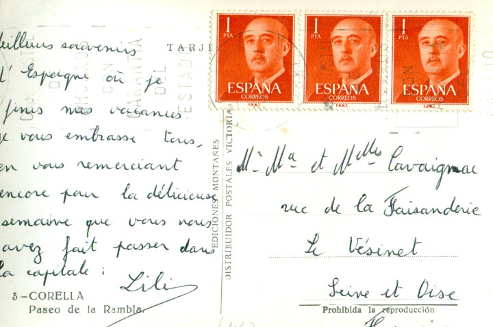 Postales: CORELLA. PASEO DE LA RAMBLA. CIRCULADA EN 1964. - Foto 2