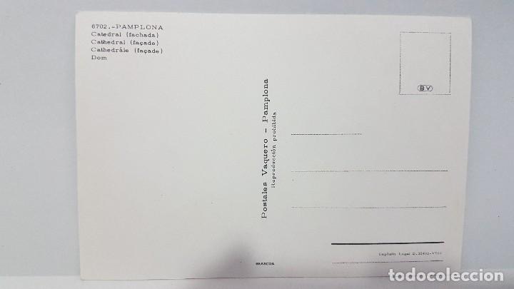 Postales: ANTIGUA POSTAL DE PAMPLONA. CATEDRAL - Foto 2