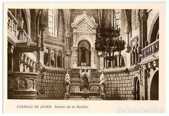 Postales: Castillo de Javier.- Interior de la Bas&iacute;lica - Foto 1
