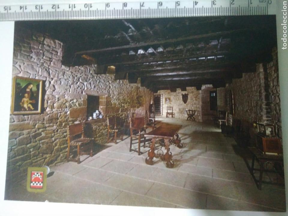 Postales: FOTO POSTAL CASTILLO DE XAVIER .SALA PRINCIPAL N 5 - Foto 1