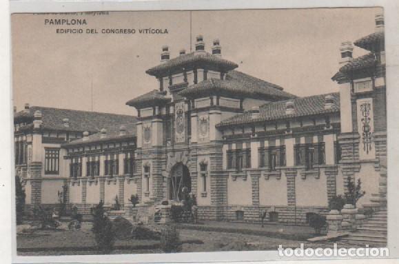Postales: Pamplona Edificio del Congreso Vit&iacute;cola. Hauser y Menet. Sin circular. - Foto 1
