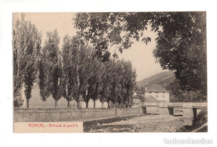 Postales: RONCAL (NAVARRA).- ENTRADA AL PUEBLO - Foto 1