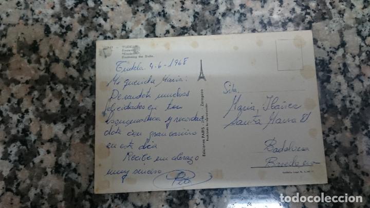 Postales: POSTAL TUDELA ENCIERRO ESCRITA - Foto 2