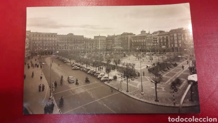 Postales: Pamplona plaza castillo circulada - Foto 1