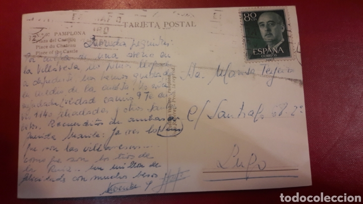Postales: Pamplona plaza castillo circulada - Foto 2