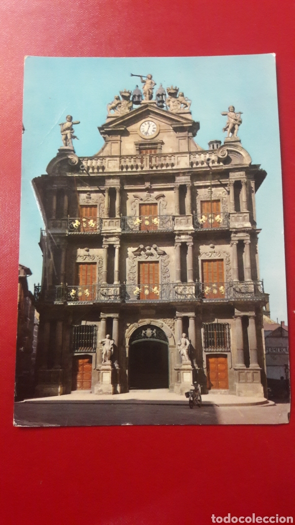 Postales: Pamplona ayuntamiento circulada - Foto 1
