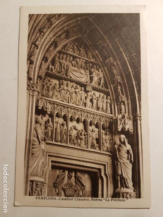 Postales: PAMPLONA,  PUERTA PRECIOS CLAUSTRO CATEDRAL - Foto 1