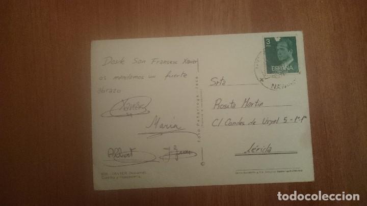 Postales: POSTAL JAVIER CASTILLO Y HOSPEDERIA CIRCULADA - Foto 2