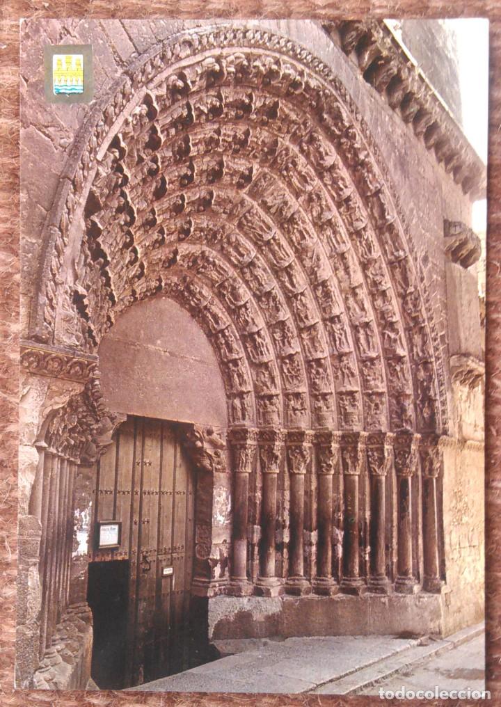 Postales: TUDELA - PUERTA PINTADA DE LA CATEDRAL - Foto 1