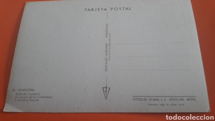 Postales: 1963 Pamplona Navarra Catedral - Foto 2