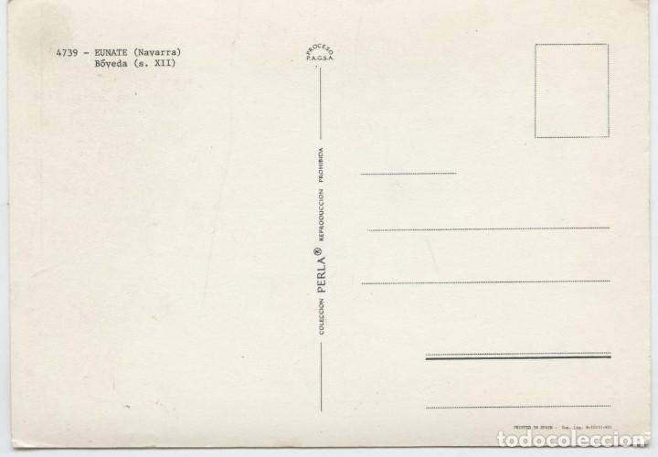 Postales: N&ordm; 4739 - EUNATE. Navarra. B&oacute;veda. Sin circular. Ed. PERLA. - Foto 2