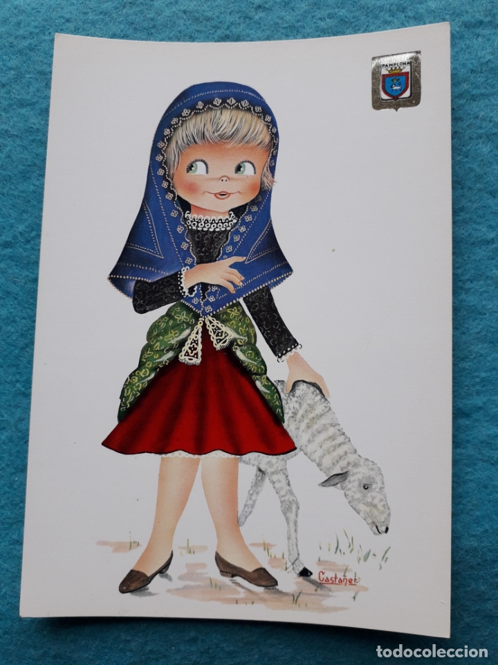 Postales: Trajes Regionales. Navarra. - Foto 1