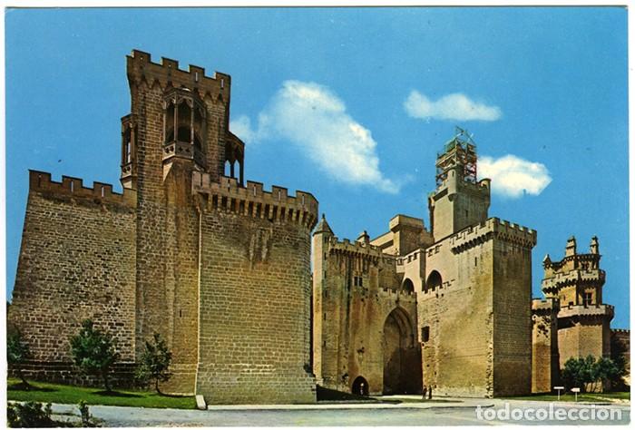 Postales: N&ordm; 9860 - OLITE. Navarra. Castillo. Sin circular. Ed. BEASCOA. - Foto 1
