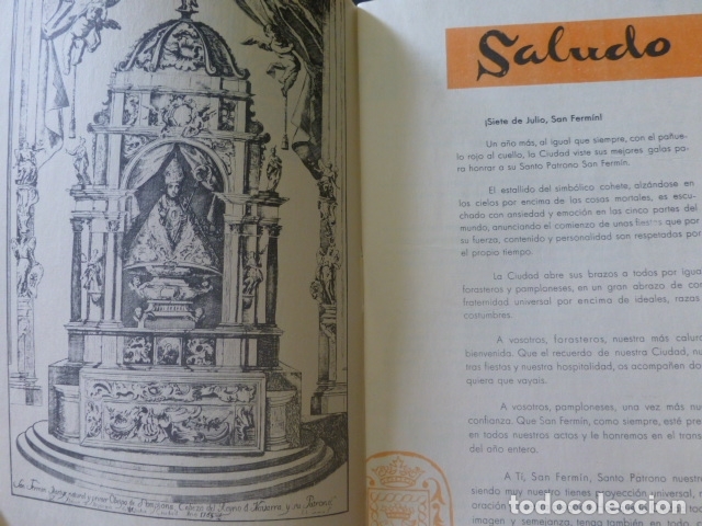 Postales: PAMPLONA SAN FERMIN 1961 PROGRAMA DE FIESTAS - Foto 2
