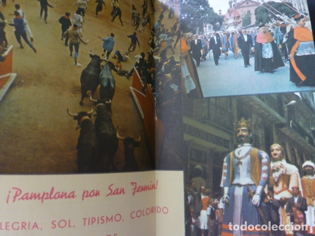 Postales: PAMPLONA SAN FERMIN 1961 PROGRAMA DE FIESTAS - Foto 4