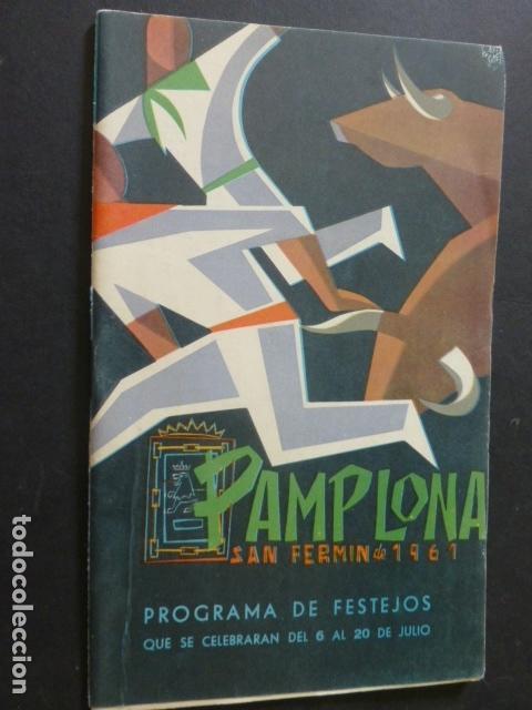Postales: PAMPLONA SAN FERMIN 1961 PROGRAMA DE FIESTAS - Foto 1