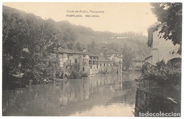 Postales: POSTAL PAMPLONA R&Iacute;O ARGA - Foto 1
