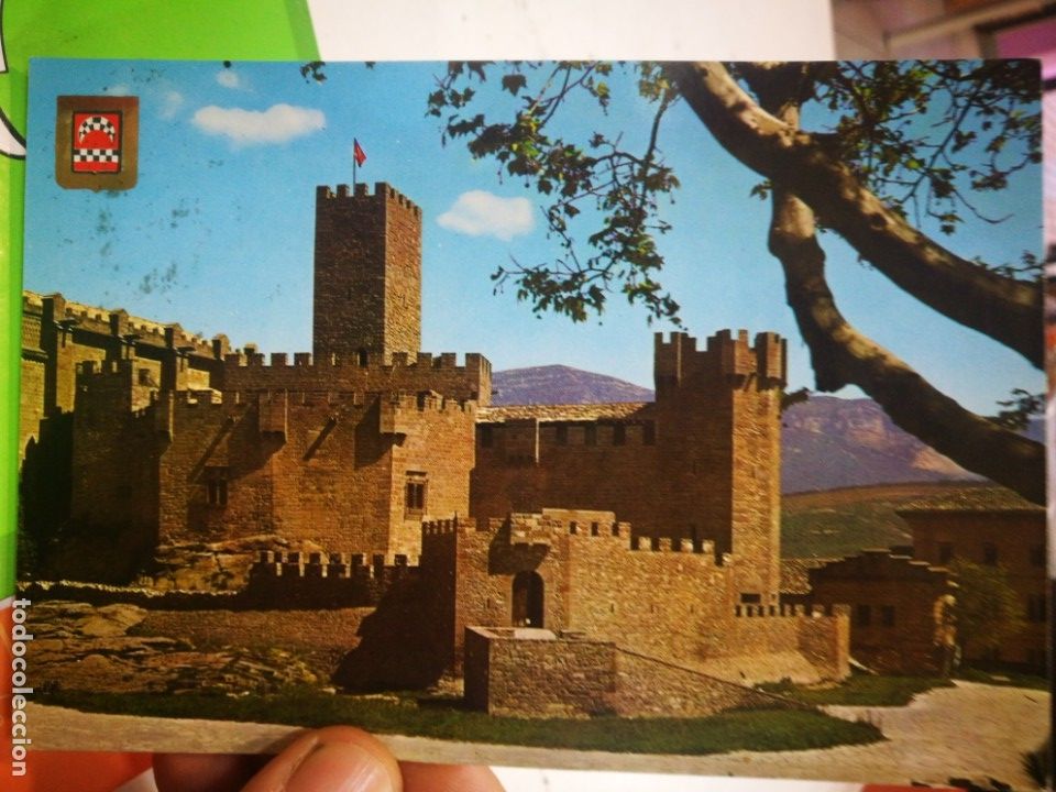 Postales: Postal Navarra Castilla de Javier escrita y sellada - Foto 1