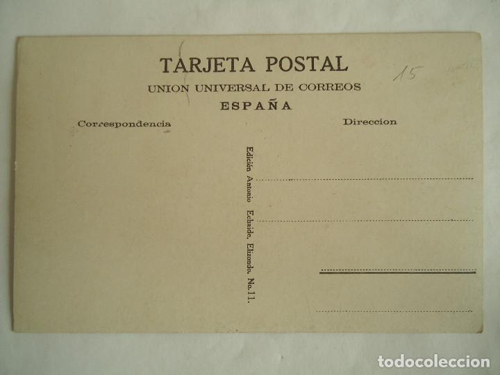 Postales: POSTAL DE ECHALAR N&ordm; 11 TIPICO RINCON BASCO. A&Ntilde;O 1910 - Foto 2