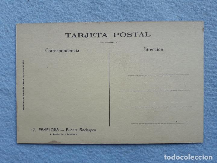Postales: Pamplona. Puente Rochapea. - Foto 2