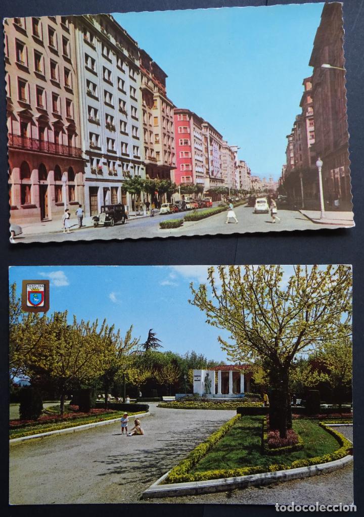 Postales: Pamplona , 2 antiguas postales sin circular - Foto 1
